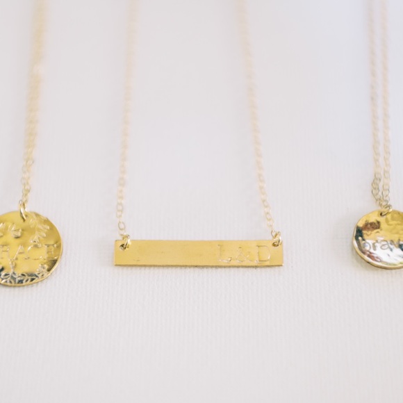 Hand Stamped • Classic Bar Necklace - Picture 9 of 10